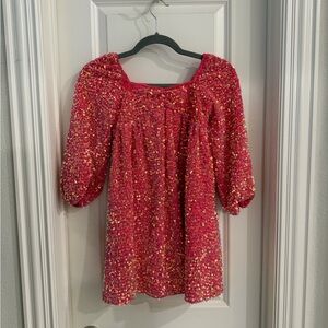 Girls pink sequin Ivy City Co dress